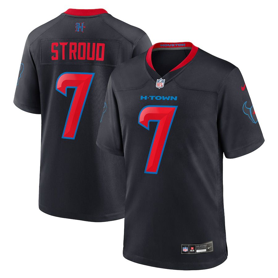 Men Houston Texans 7 C.J. Stroud Nike Navy 2nd Alternate Game NFL Jersey
